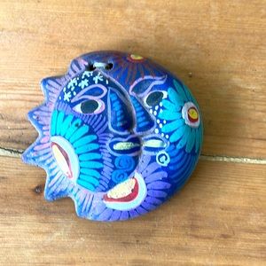 Mexico crescent moon ceramic piece